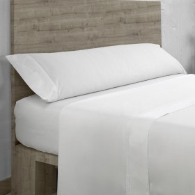 Bajera ajustable de algodón orgánico color blanco escena de cama