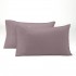 Funda almohada doble pespunte color néctar pack de dos fundas