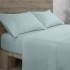 Funda almohada vainica color hielo escena de cama