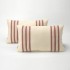 Funda cojín algodón reciclado Ibon color burdeos pack 2 unidades de 30x50 cm