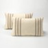 Funda cojín algodón reciclado Ibon color piedra pack 2 unidades de 30x50 cm