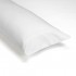 Funda almohada doble pespunte color blanco individual
